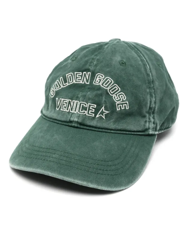 Golden Goose logo-embroidered baseball cap - Grün Grün