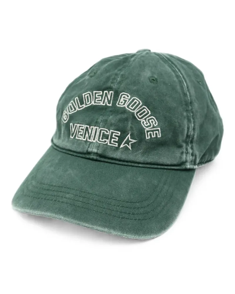 Golden Goose logo-embroidered baseball cap - Grün Grün