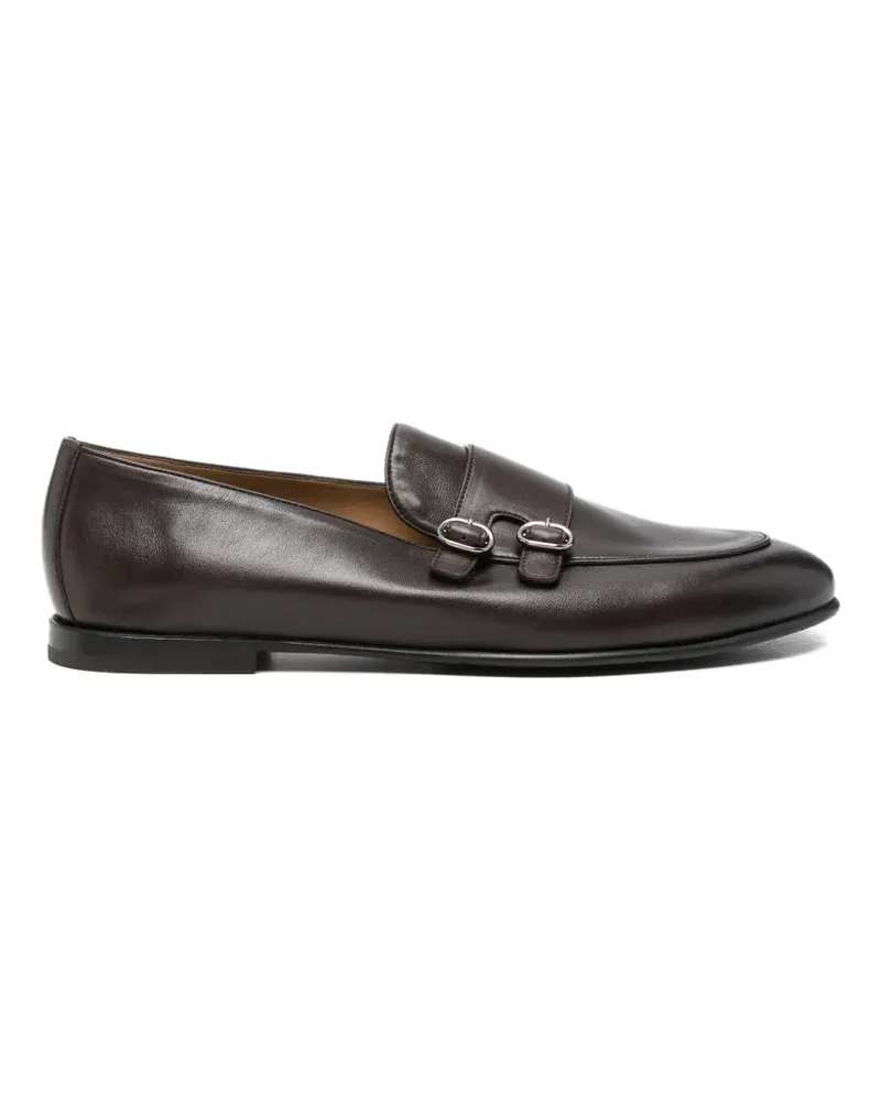 Neil Barrett double-buckle leather loafers - Braun Braun