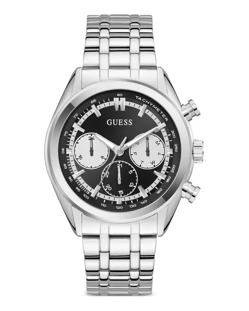 Guess Armbanduhr mit Logo-Detail 44mm - Schwarz Schwarz