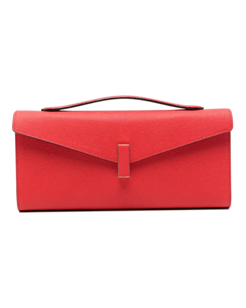 Valextra Iside flap clutch bag - Rot Rot