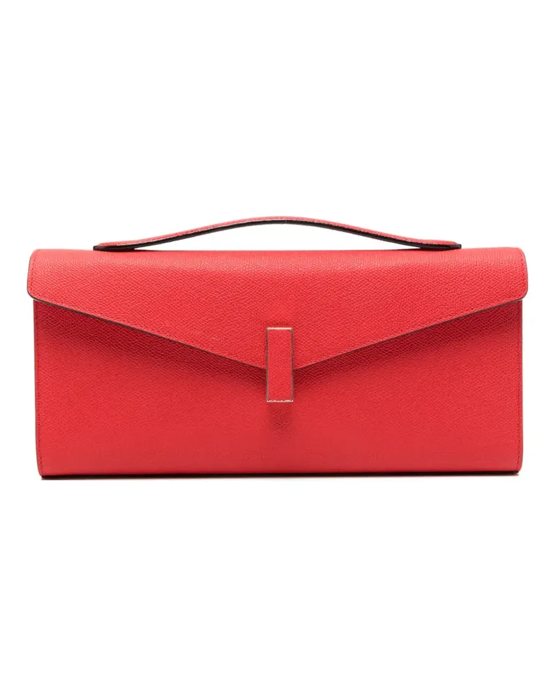Valextra Iside flap clutch bag - Rot Rot