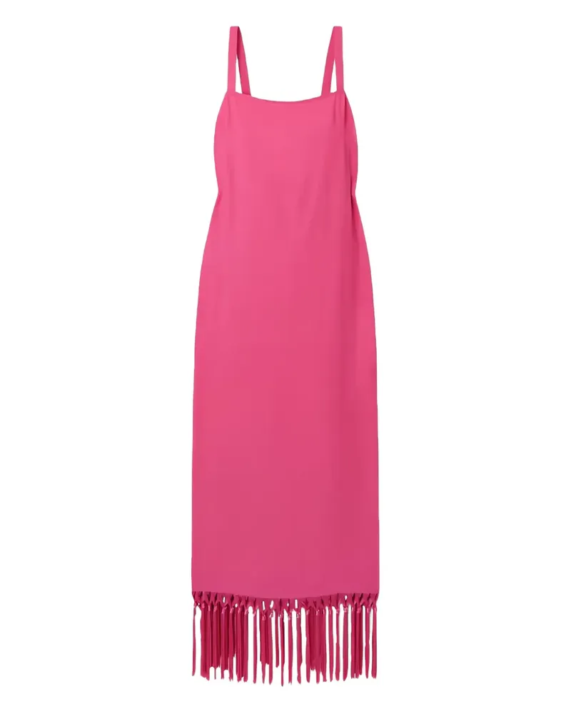 Taller Marmo Kleid mit Fransendetail - Rosa Rosa