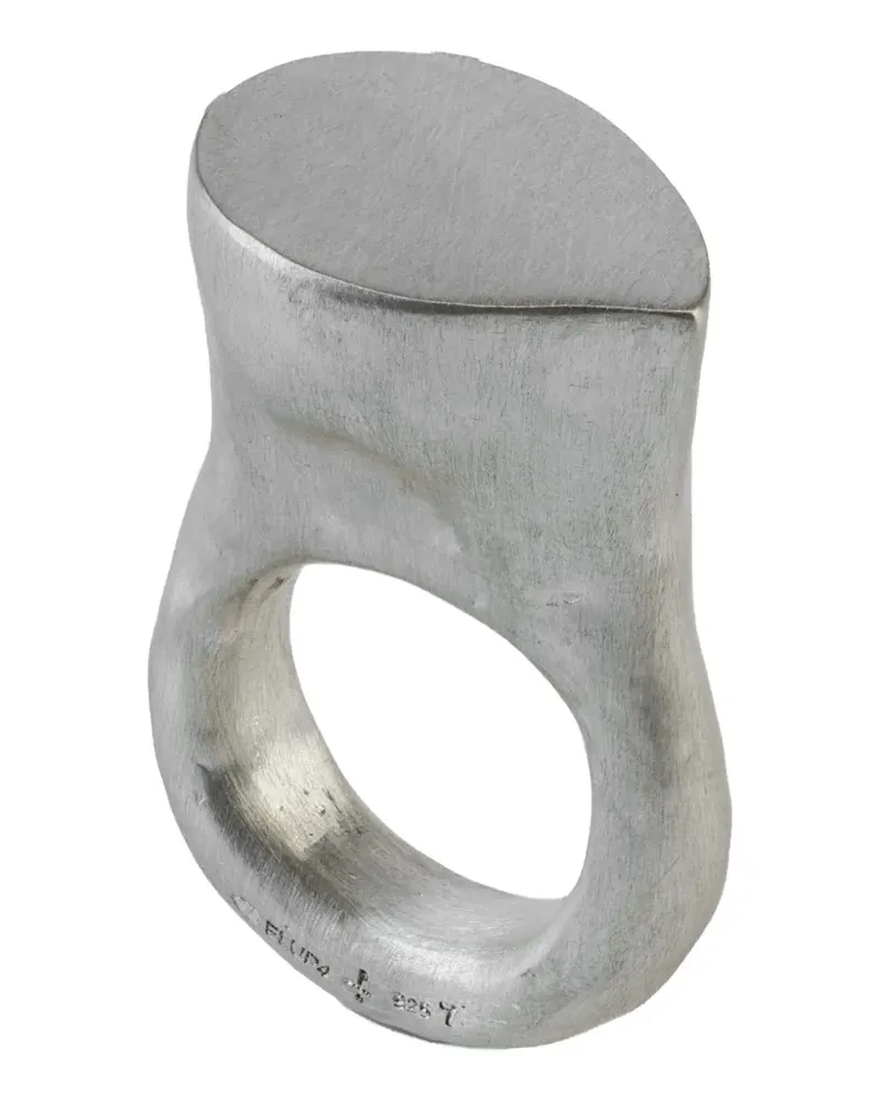 Parts Of Four Tall Roman Sterlingsilberring Silber