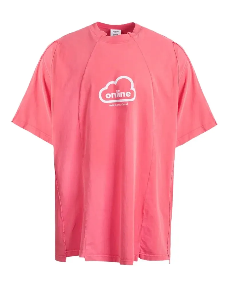 VETEMENTS Cloud-print T-shirt - Rot Rot