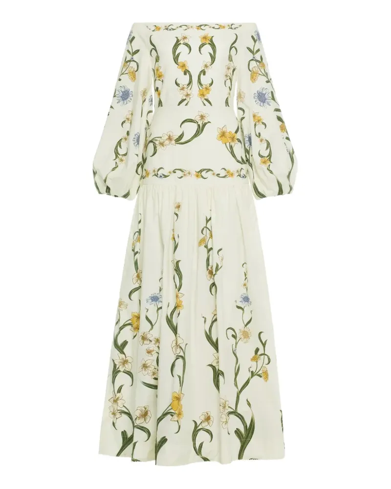 AGUA BENDITA Senlis Laguna Maxikleid mit Blumenprint - Nude Nude