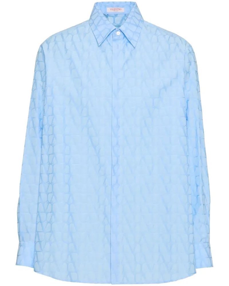 Valentino Garavani Hemd mit Toile Iconographe-Print - Blau Blau