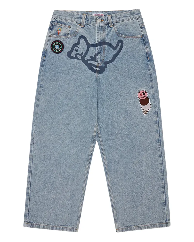 ICECREAM appliqué jeans - Blau Blau