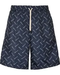 Bally Joggingshorts mit Logo-Print Blau