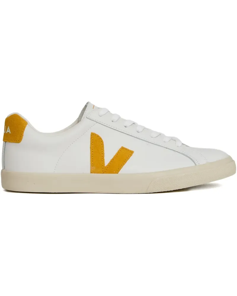 VEJA Esplar Sneakers mit Wildledereinsätzen - Weiß Weiß