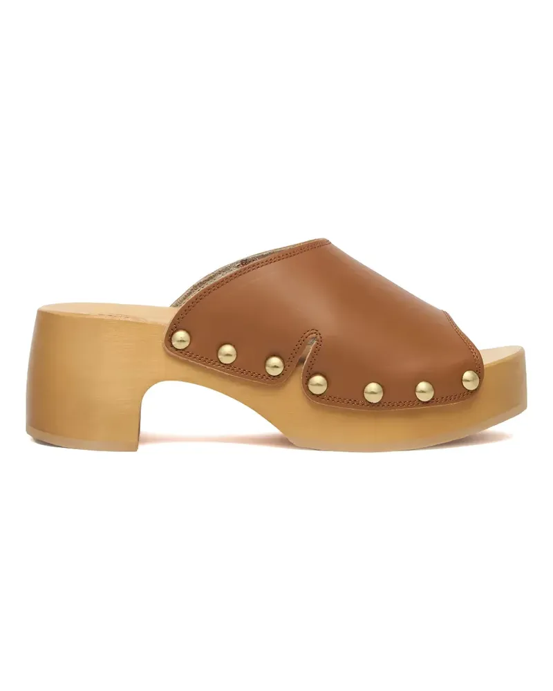 Scholl studded leather sandals - Braun Braun