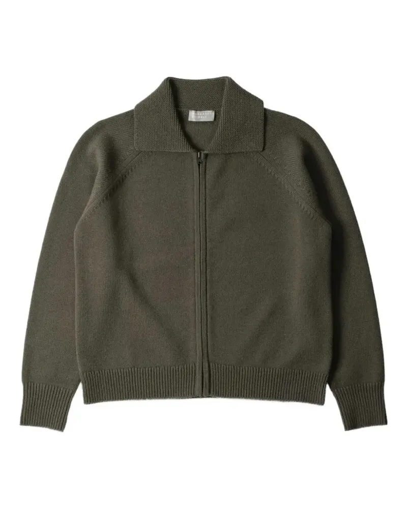Margaret Howell zip-collar cardigan - Grün Grün