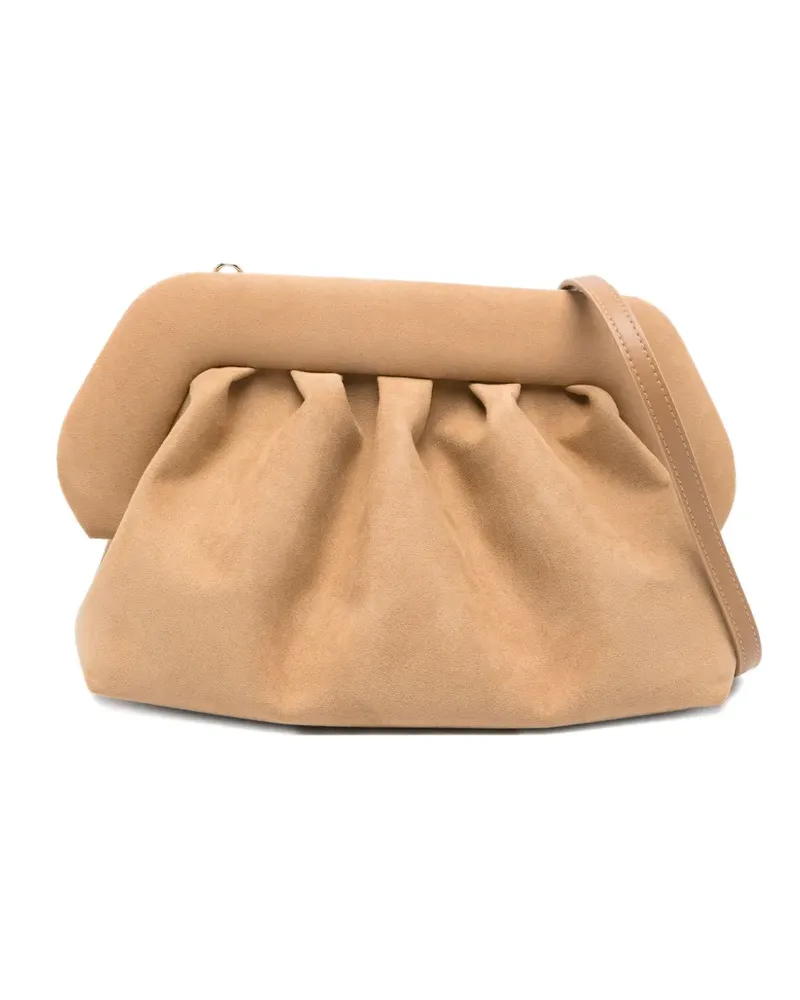 THEMOIRÈ Clutch aus Faux-Wildleder - Nude Nude
