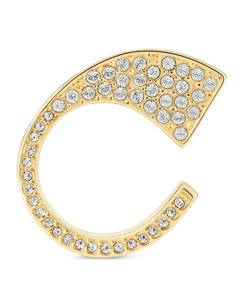 Courrèges Ring mit Kristallen - Gold Gold