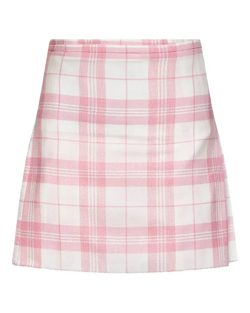 Vivienne Westwood Coquette check-pattern pleated mini skirt - Rosa Rosa