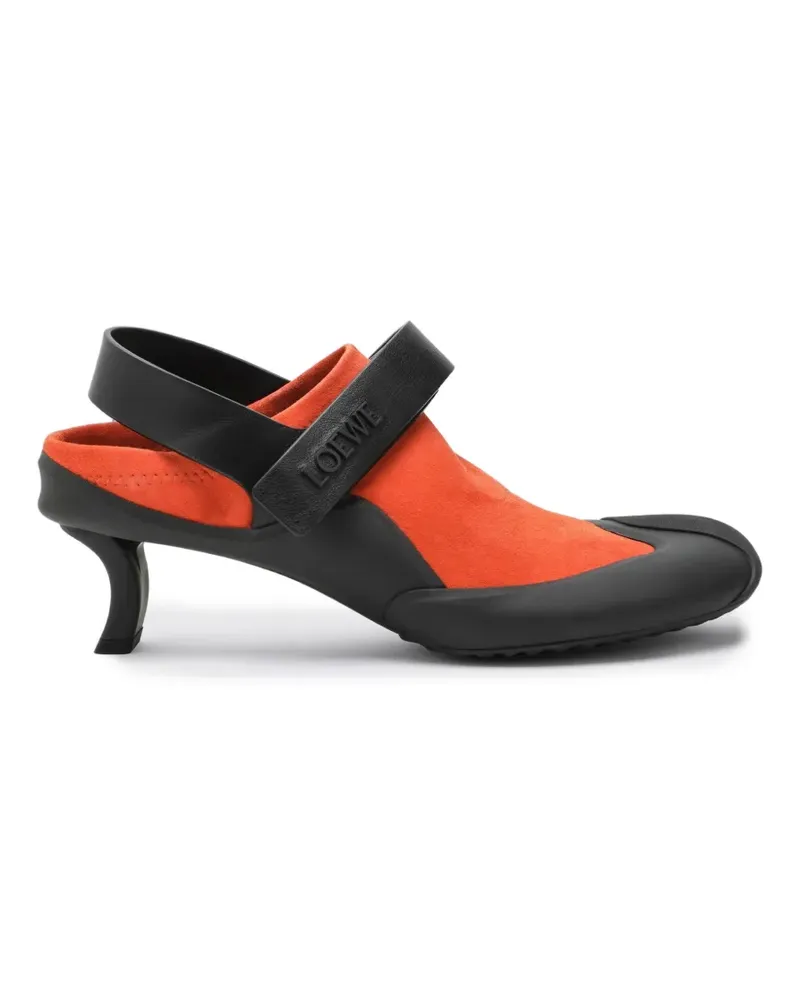 Loewe Dive Slingback-Pumps aus Stretch-Wildleder - Orange Orange