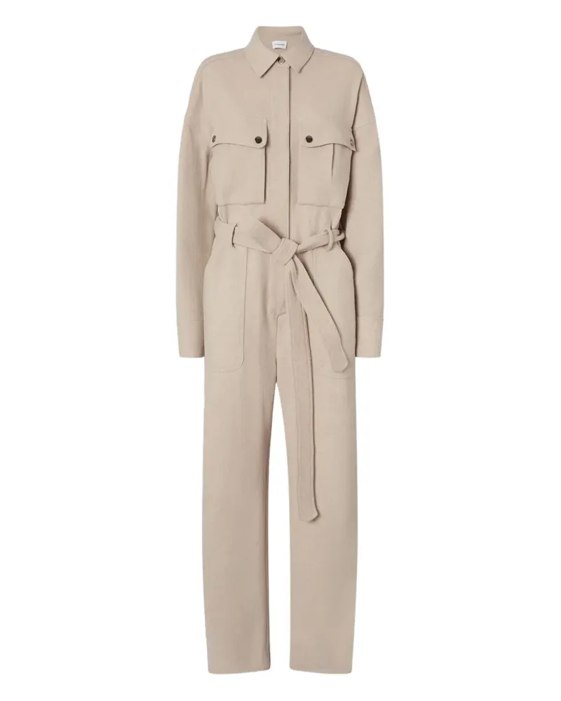 ANDAMANE Cargo-Jumpsuit mit Gürtel - Nude Nude
