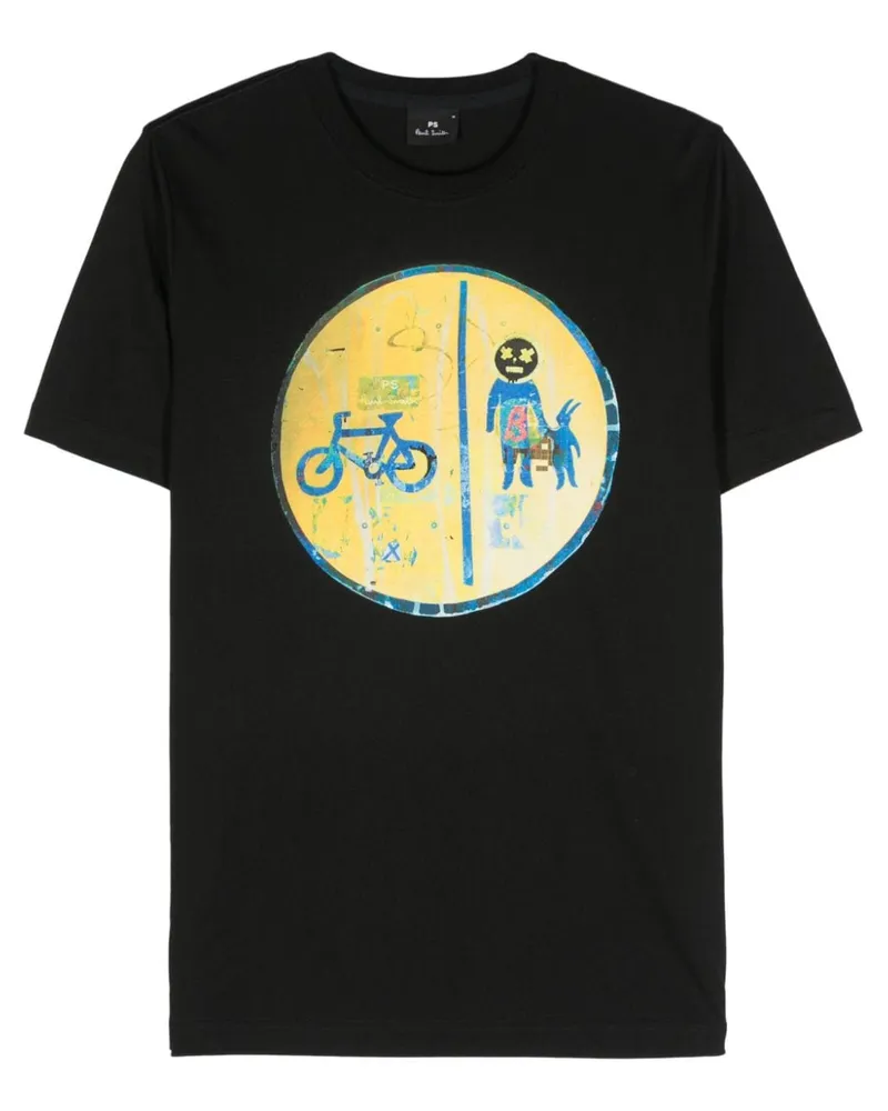 Paul Smith T-Shirt mit grafischem Print Schwarz