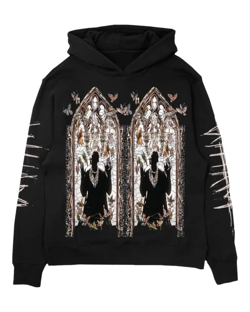 WHO DECIDES WAR x WHAM "Black" Hoodie - Schwarz Schwarz