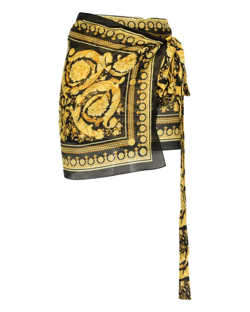 Versace Barocco Kaftan - Schwarz Schwarz