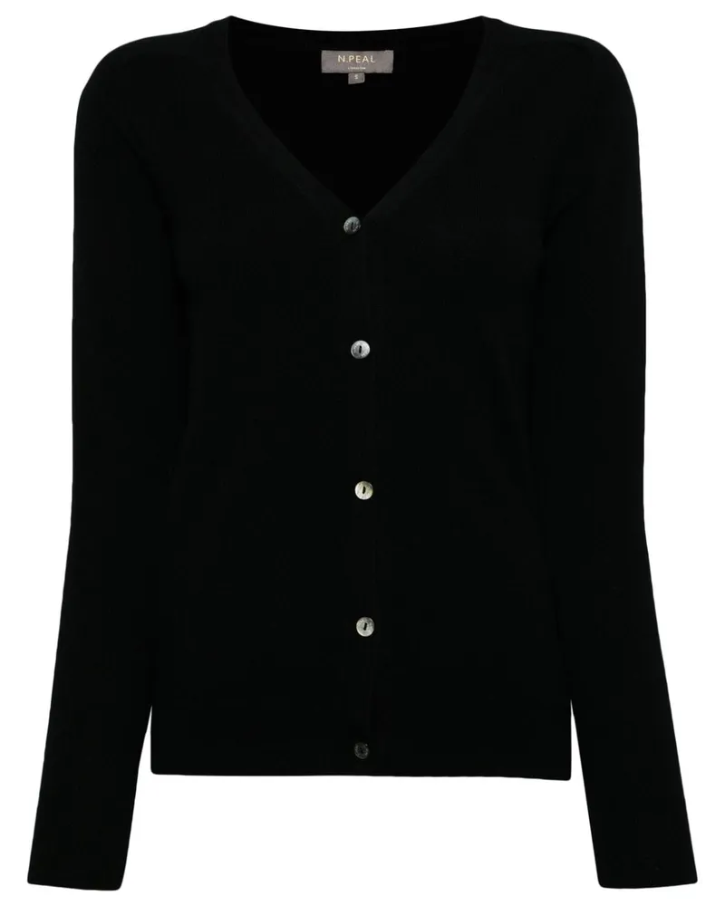 N.Peal Lara Cardigan aus Kaschmir - Schwarz Schwarz