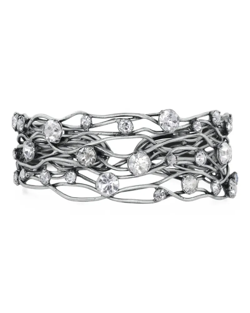 KONPLOTT Cages crystal-embellished bangle - Silber Silber