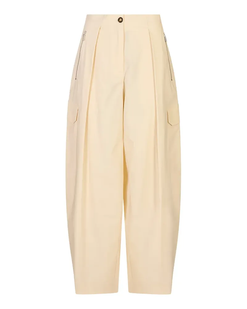 MEIMEIJ pleated cargo trousers - Nude Nude