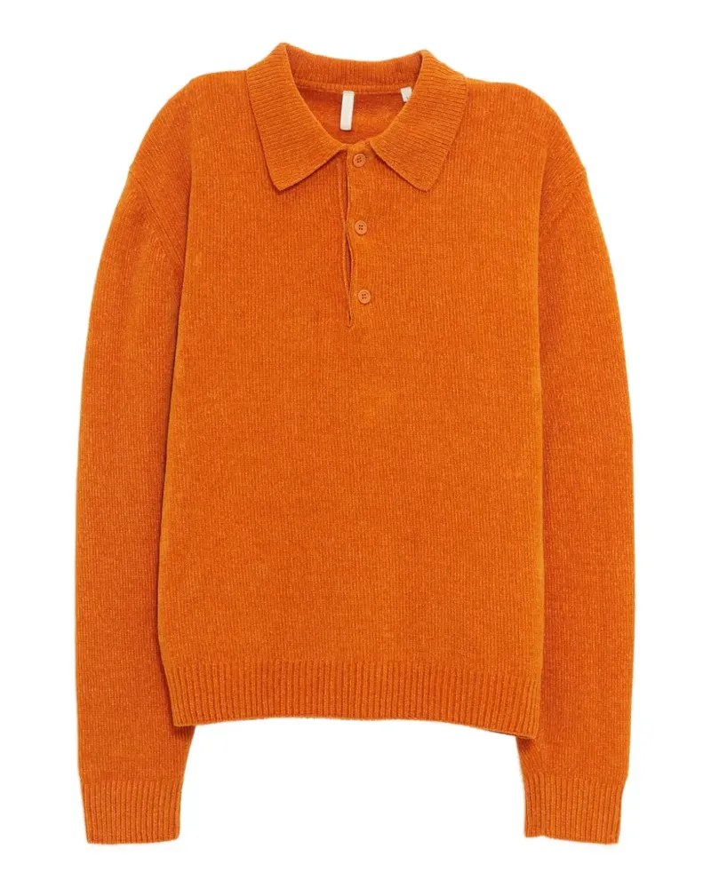 Sunflower Chenile half-button polo shirt - Orange Orange