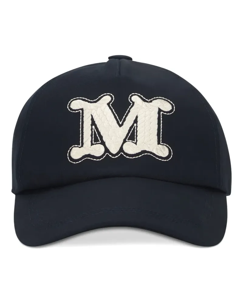Max Mara logo-patch baseball cap - Blau Blau