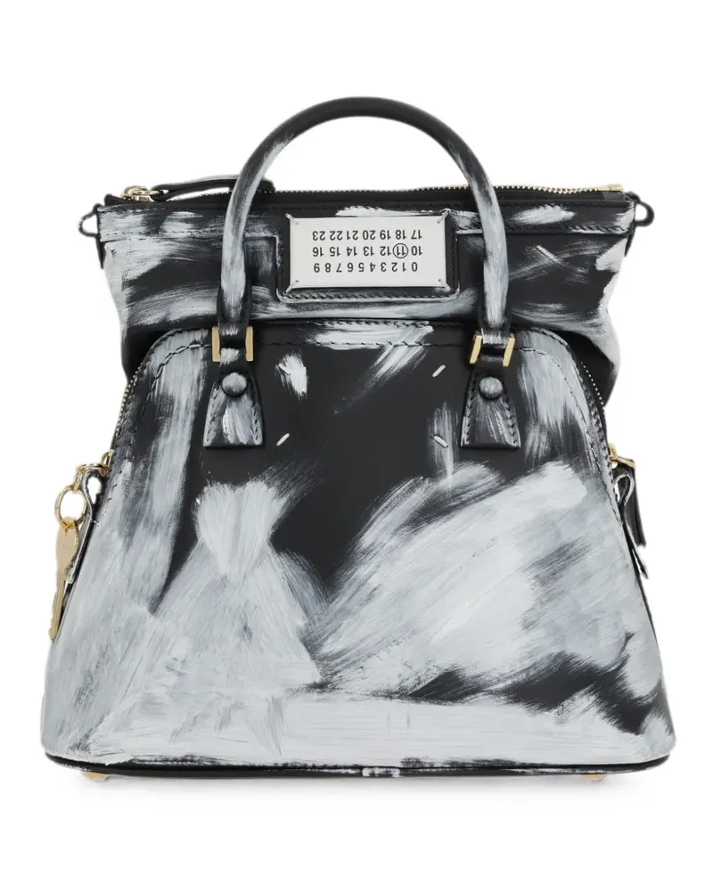 Maison Margiela Mini 5AC Classique Bianchetto Tote Bag - Schwarz Schwarz