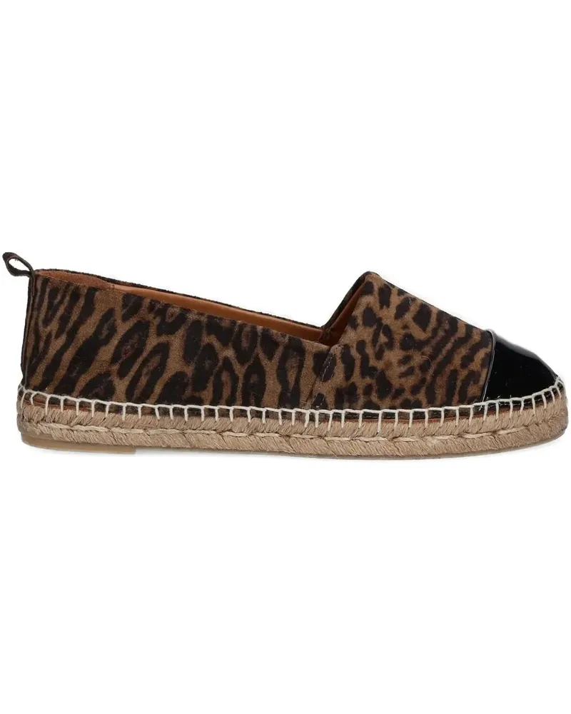 Billi Bi Espadrilles mit Leoparden-Print - Braun Braun