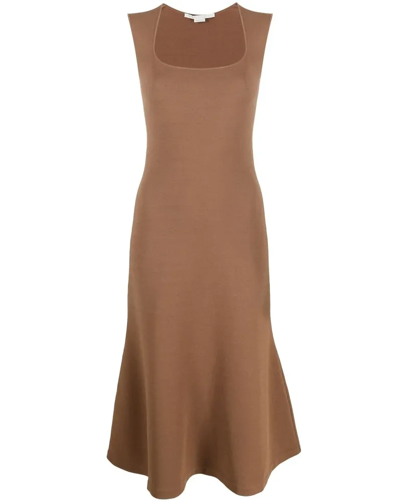 Stella McCartney Trägerkleid mit eckigem Ausschnitt - Braun Braun