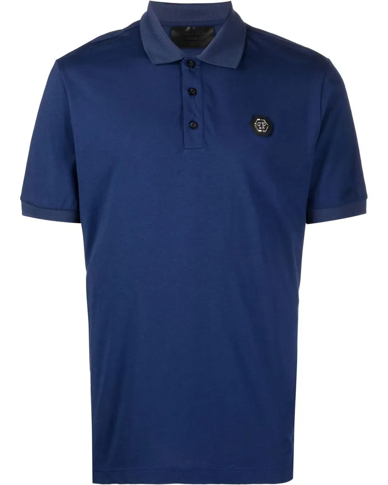 Philipp Plein Kurzärmeliges Poloshirt - Blau Blau