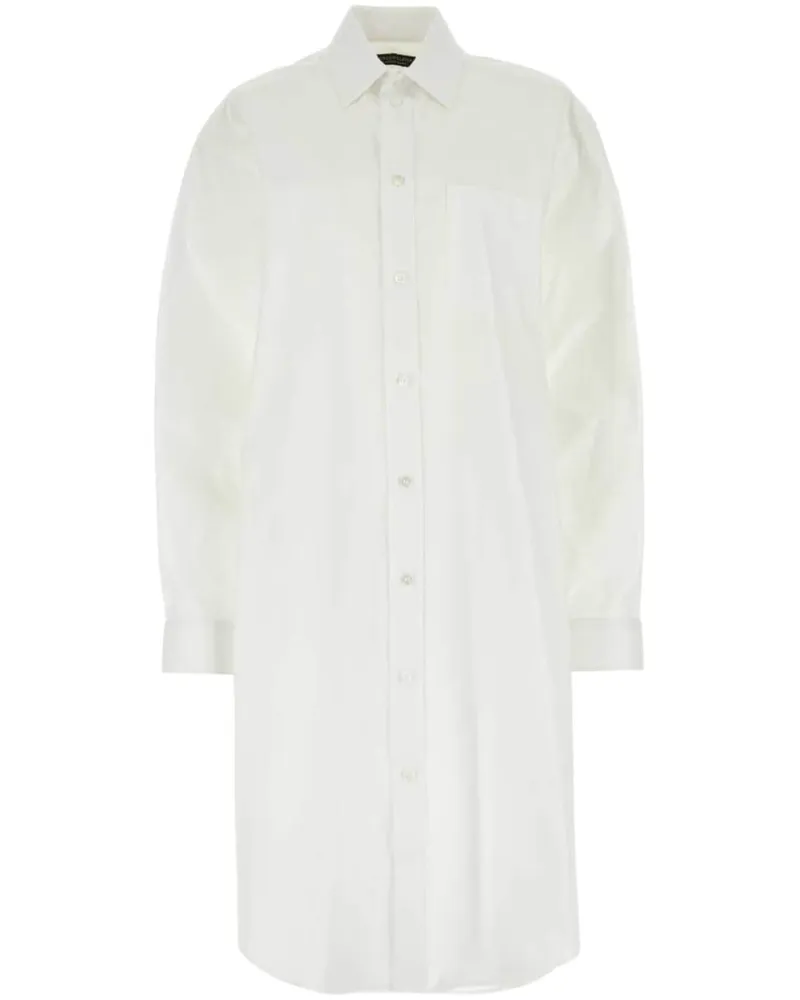 Balenciaga Klassisches Hemdkleid - Weiß Weiß