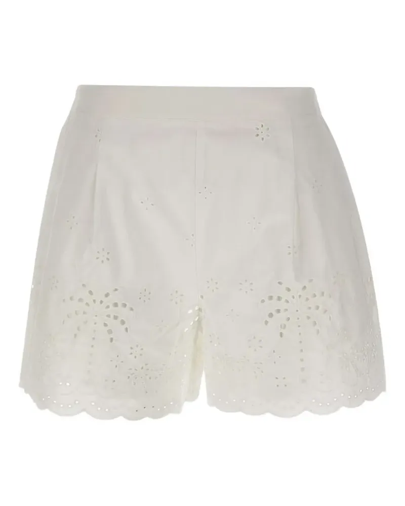 MC2 Saint Barth Amani broderie-anglaise shorts - Weiß Weiß
