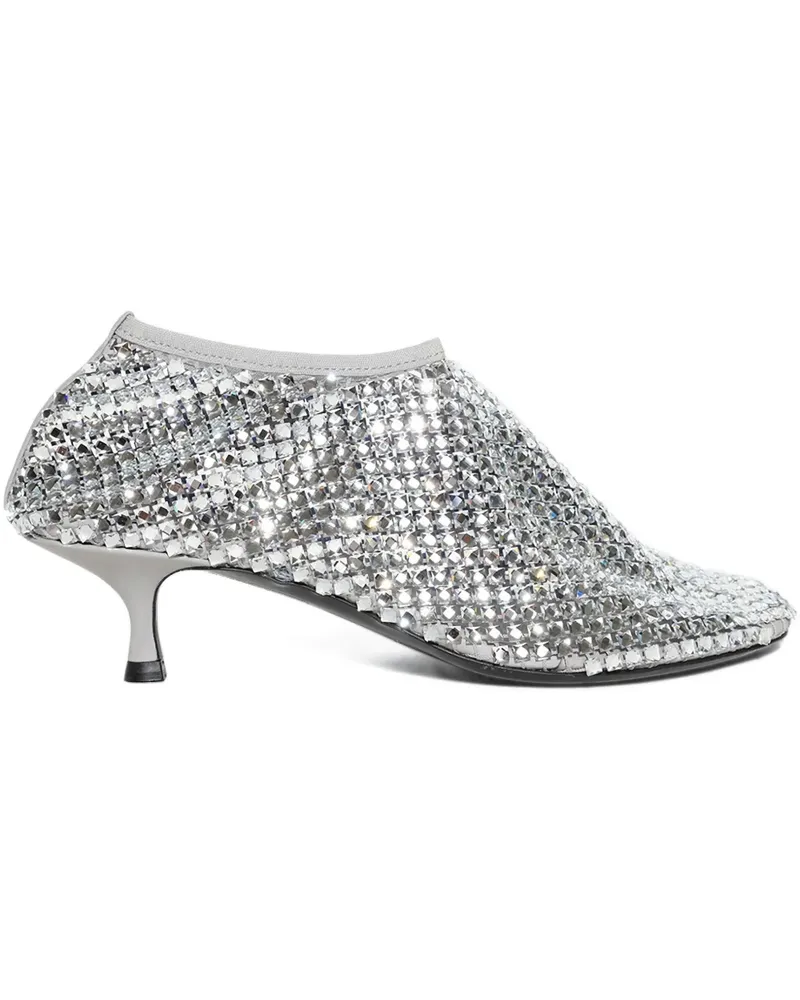 Christopher Esber Pumps mit Kristallen 50mm - Grau Grau