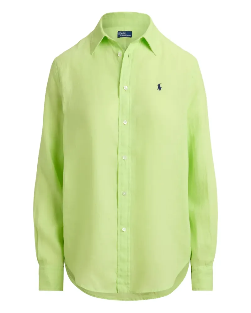 Ralph Lauren Pony-Hemd mit aufgestickten Muscheln - Grün Grün