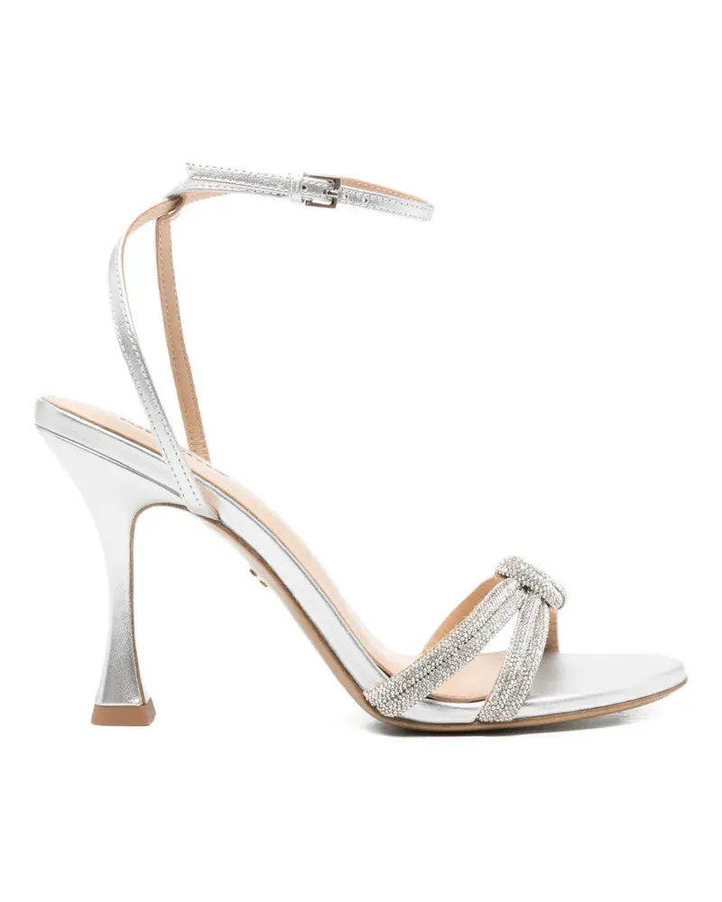 Lola Cruz knotted strap sandals - Silber Silber