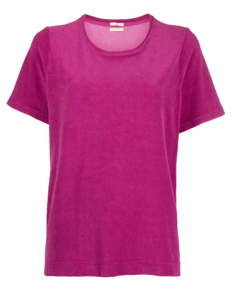 Massimo Alba T-Shirt mit rundem Ausschnitt - Rosa Rosa