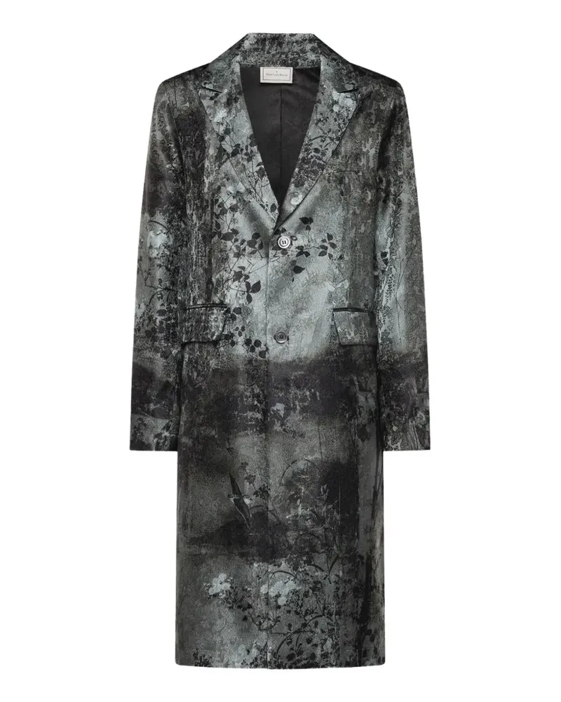 Pierre-Louis Mascia JP682DOX Mantel mit fallendem Revers - Grau Grau