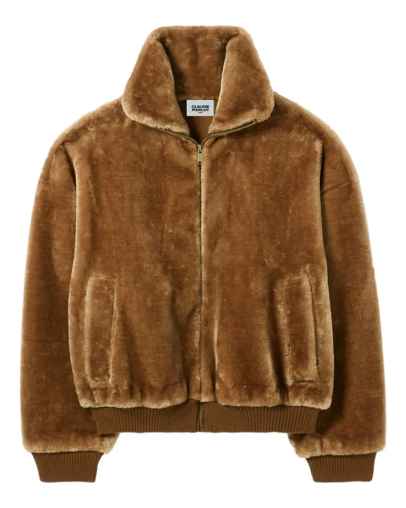 Claudie Pierlot Jacke aus Faux Fur - Braun Braun