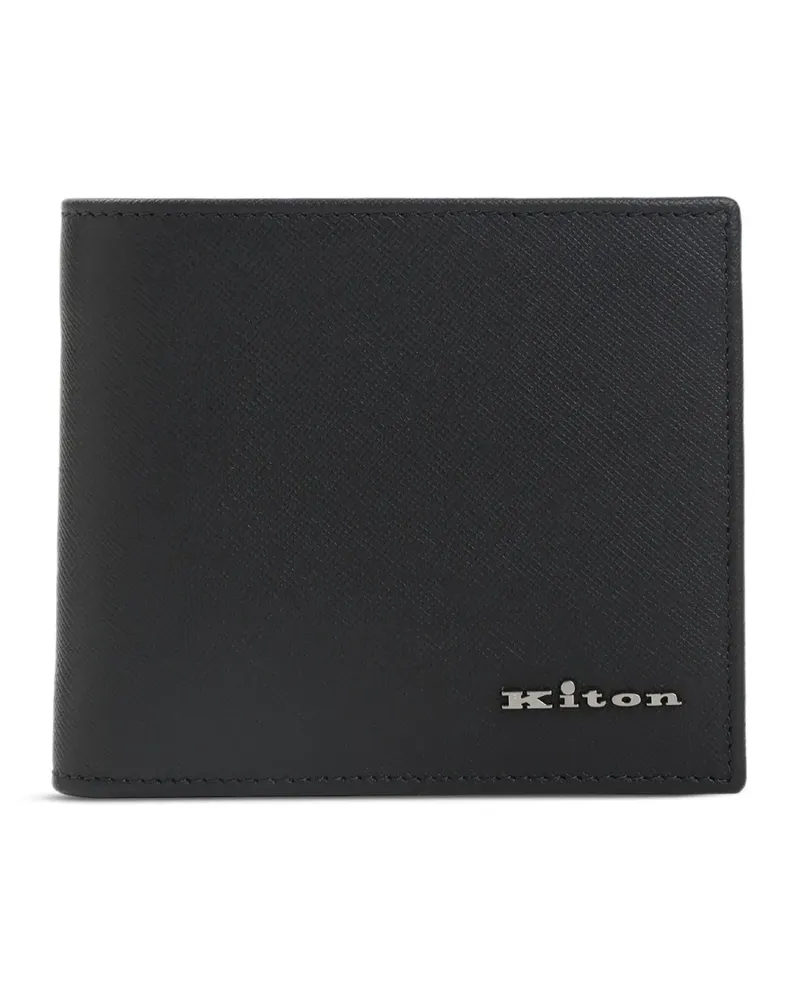 Kiton Klassisches Portemonnaie - Schwarz Schwarz