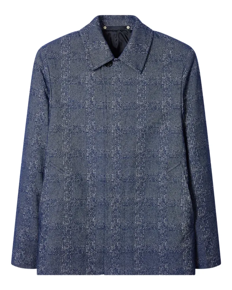 Paul Smith check button jacket - Blau Blau