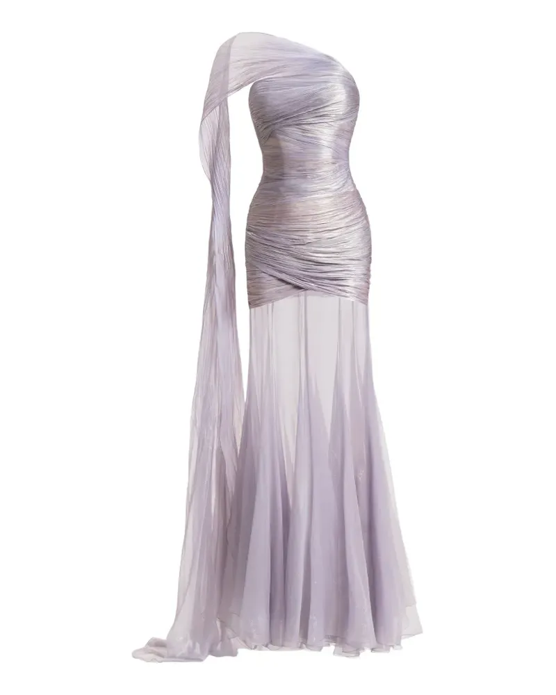 Maria Lucia Hohan Marimar One-Shoulder-Maxikleid - Violett Violett