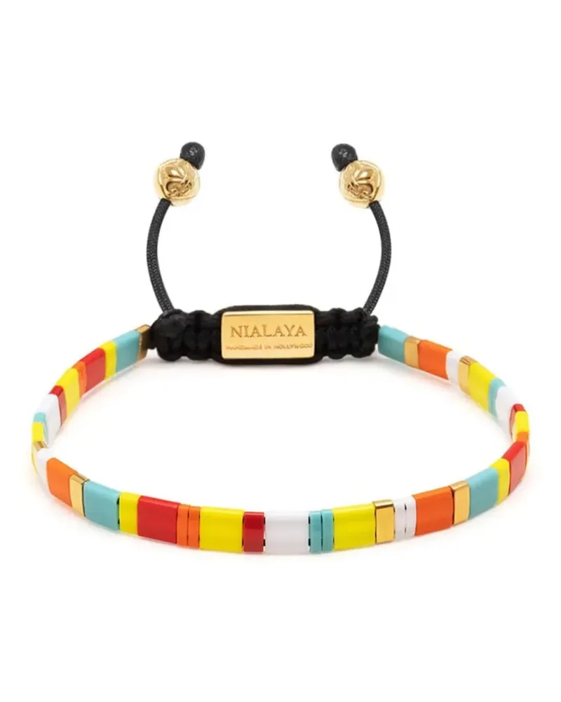 Nialaya Armband mit Logo-Schild - Gold Gold