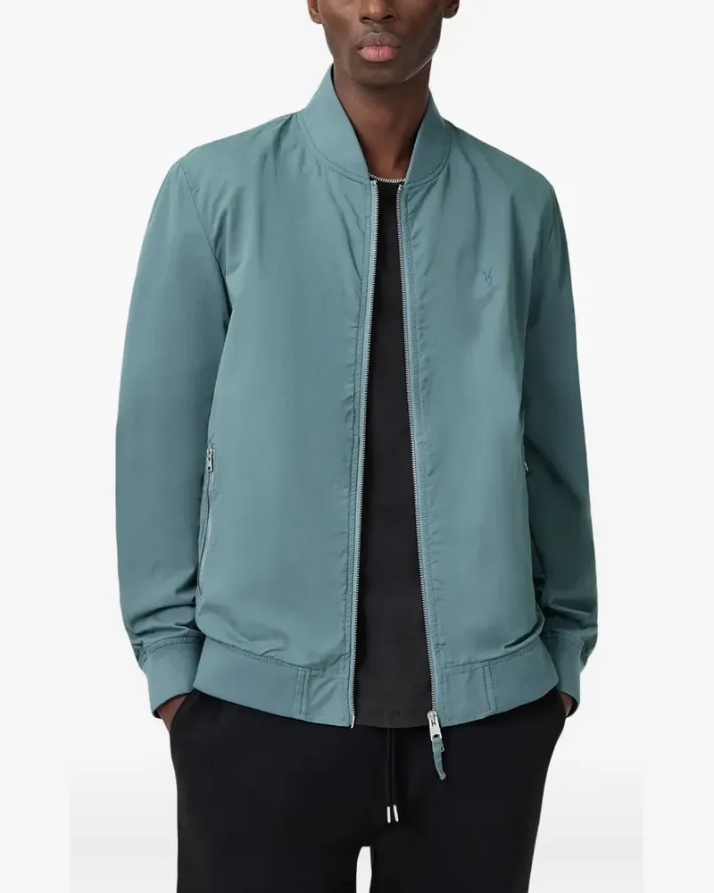 AllSaints Bomberjacke mit Logo-Stickerei - Blau Blau