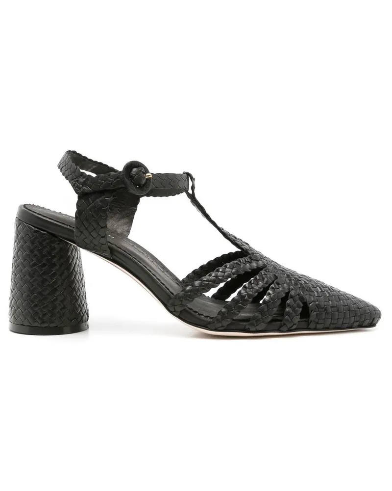 Sarah Chofakian Geflochtene Sandalen 85mm - Schwarz Schwarz