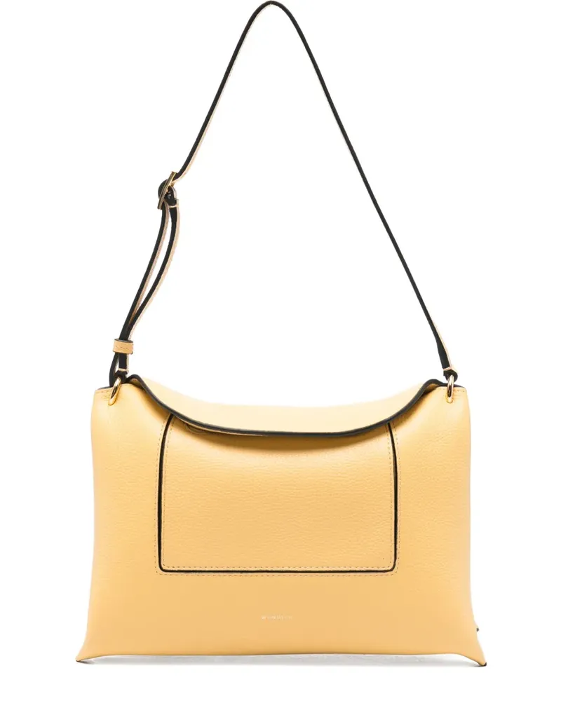 WANDLER Penelope Slouch Schultertasche mit Logo-Detail - Nude Nude