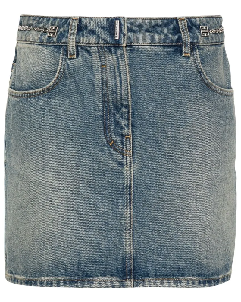 Givenchy Minirock mit 4G-Kette - Blau Blau