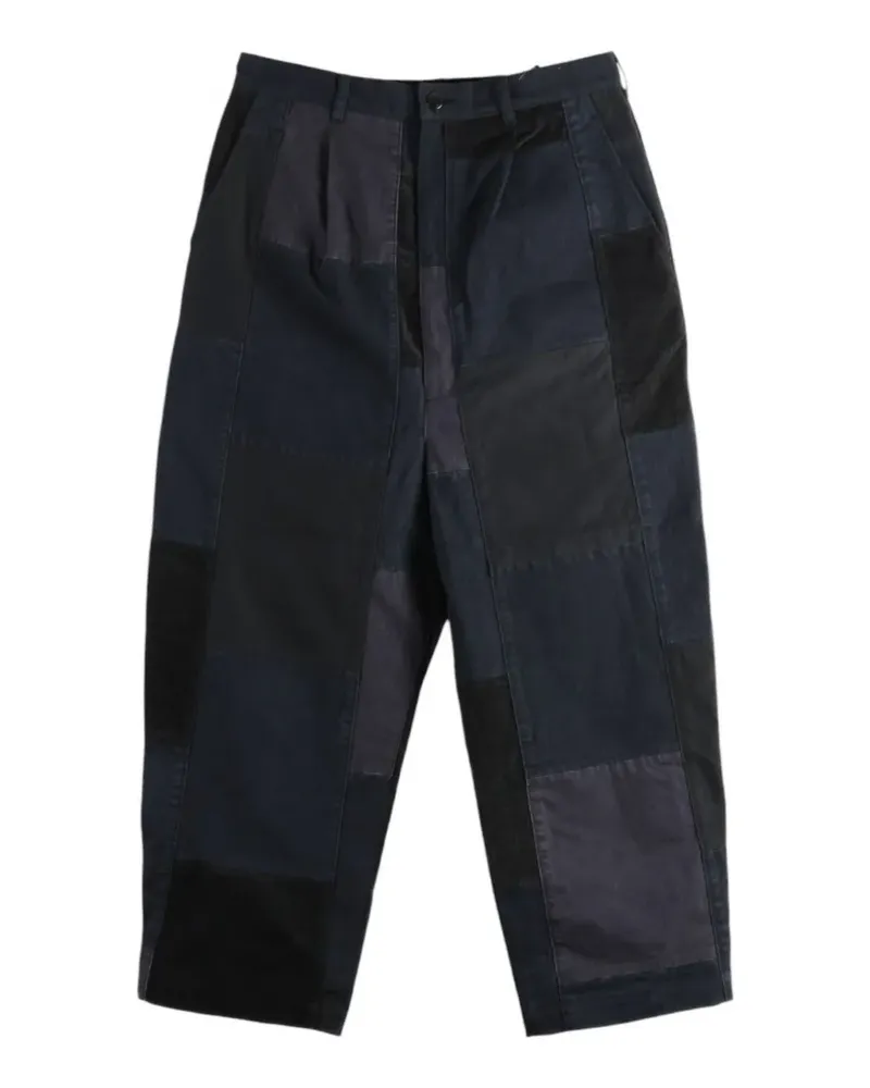 Junya Watanabe Sashiko patchwork trousers - Blau Blau